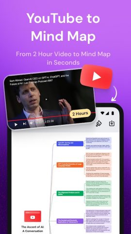 Mapify: AI Mind Map & Summary для Android — скриншот 3