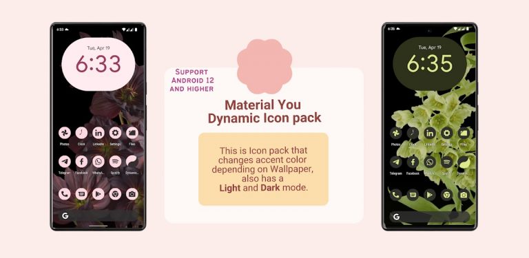 Material You Dynamic Icon pack для Android — скриншот 5
