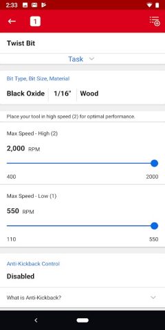Milwaukee® ONE-KEY™ для Android — скриншот 4