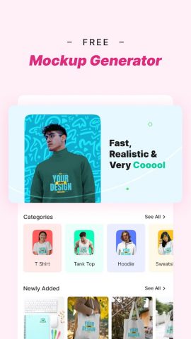 Mockey — AI Mockup Generator для Android — скриншот 1