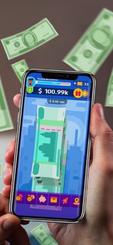 Кликер денег: хомяк кликать для iOS — скриншот 1