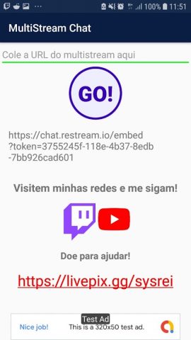 Multi Stream Chat для Android — скриншот 1