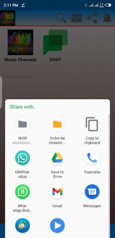 Music Channels для Android — скриншот 1