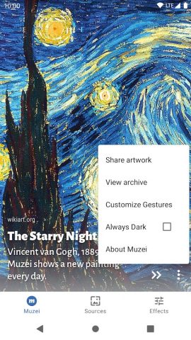 Muzei Live Wallpaper — скриншот 3