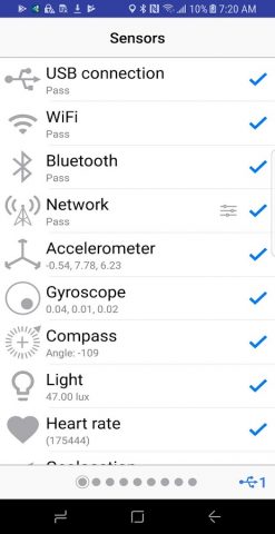 NSYS Test для Android — скриншот 1