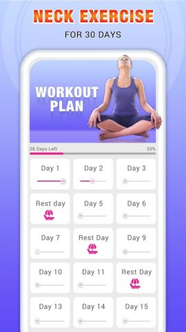 Упражнения для шеи для Android — скриншот 1