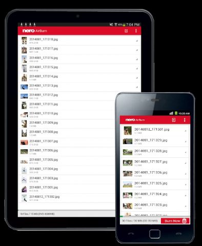 Nero AirBurn для Android — скриншот 3