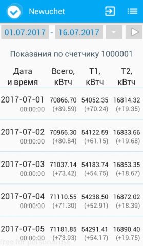 Newuchet для Android — скриншот 1