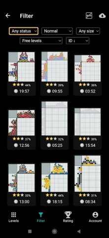 Японские кроссворды для Android — скриншот 5