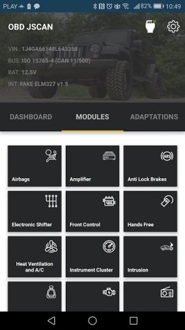 OBD JScan для Android — скриншот 2