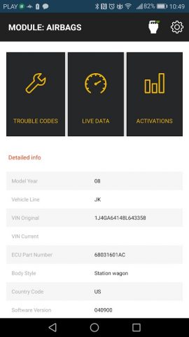OBD JScan для Android — скриншот 3