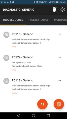 OBD JScan для Android — скриншот 5