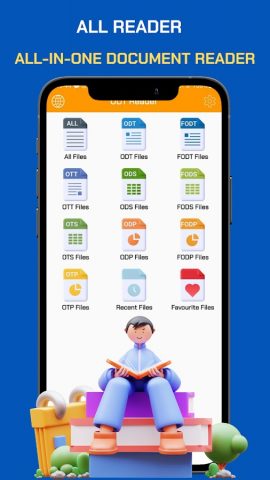 Odt,Ott,Ods,Ots,Odp,Otp Reader для Android — скриншот 1
