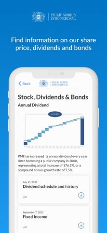 PMI IR App для iOS — скриншот 5