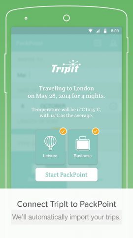 PackPoint: список вещей — скриншот 4