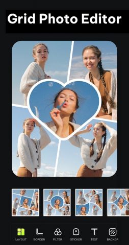 Фото и видео коллаж-Quick Grid для Android — скриншот 1