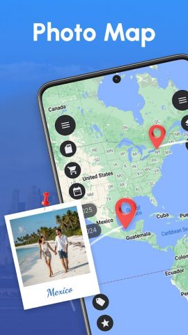 Photo Map для Android — скриншот 1