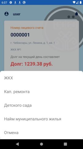 Платежи Чувашии для Android — скриншот 3