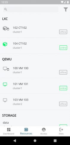 Proxmox Virtual Environment для Android — скриншот 2
