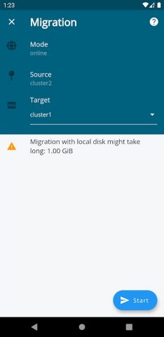 Proxmox Virtual Environment для Android — скриншот 5