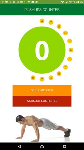 Отжимания, счетчик отжиманий для Android — скриншот 5