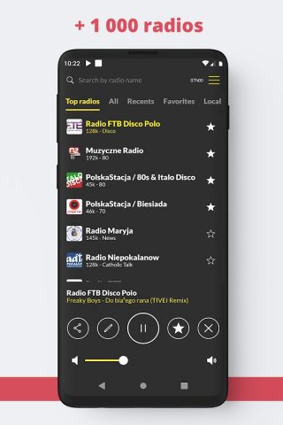 Радио Польша FM онлайн для Android — скриншот 2
