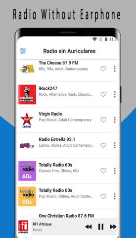 Радио без наушников для Android — скриншот 2