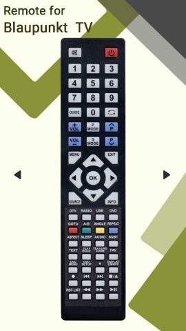 Remote for Blaupunkt TV для Android — скриншот 4