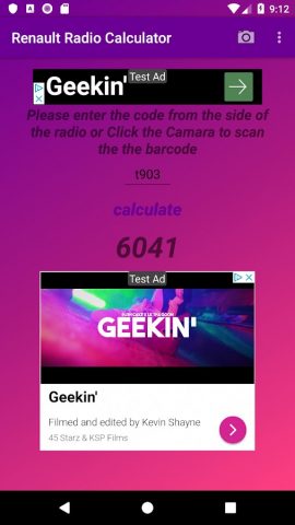 Renault Radio Code Calculator для Android — скриншот 5