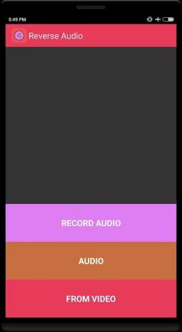 Reverse Audio для Android — скриншот 1