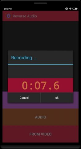 Reverse Audio для Android — скриншот 2