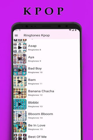 К-поп Рингтоны для Android — скриншот 1