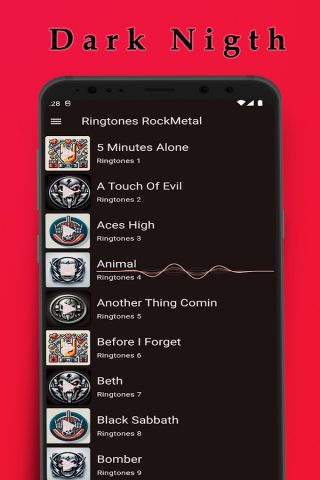 Рингтоны Рок-метал для Android — скриншот 4