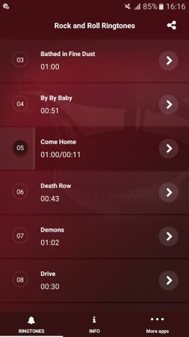 Рок Музыка Рингтоны для Android — скриншот 2