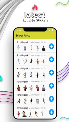 Ronaldo Stickers For Whatsapp для Android — скриншот 1