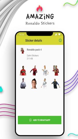 Ronaldo Stickers For Whatsapp для Android — скриншот 2