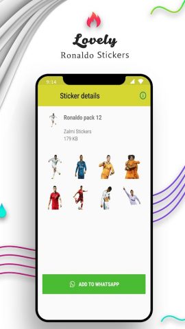 Ronaldo Stickers For Whatsapp для Android — скриншот 3