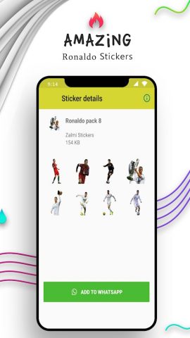 Ronaldo Stickers For Whatsapp для Android — скриншот 4