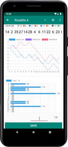 Анализатор рулетки для Android — скриншот 2