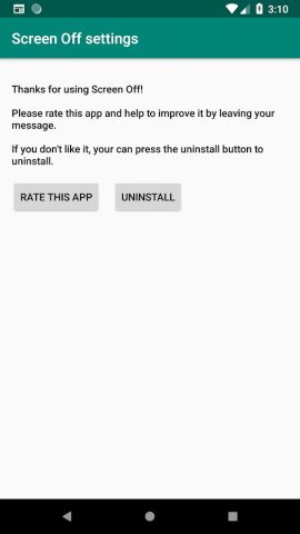 Screen off для Android — скриншот 4