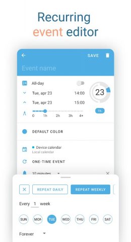 Sectograph — Планировщик дня для Android — скриншот 5
