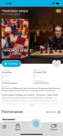 Сеть кинотеатров «SkyCinema» — скриншот 3