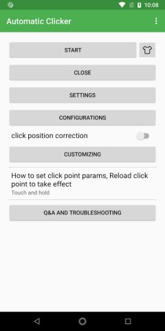 автоматический кликер для Android — скриншот 1
