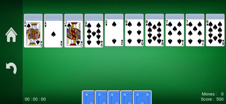Spider Solitaire — card game для iOS — скриншот 1