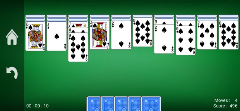 Spider Solitaire — card game для iOS — скриншот 2