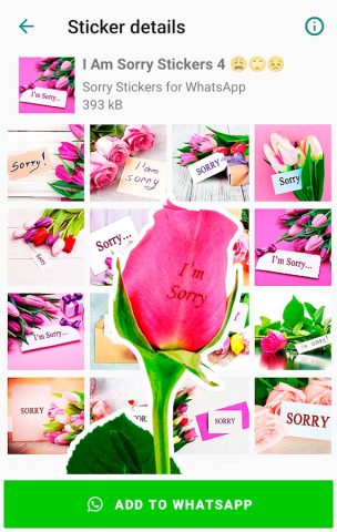 Стикеры прости меня для ватсап для Android — скриншот 5