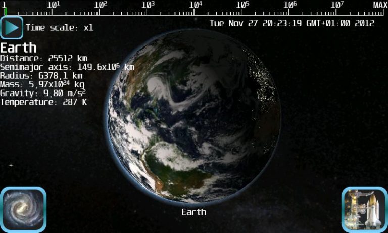 Space Flight Simulator для Android — скриншот 1