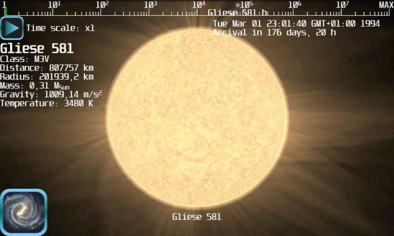 Space Flight Simulator для Android — скриншот 2