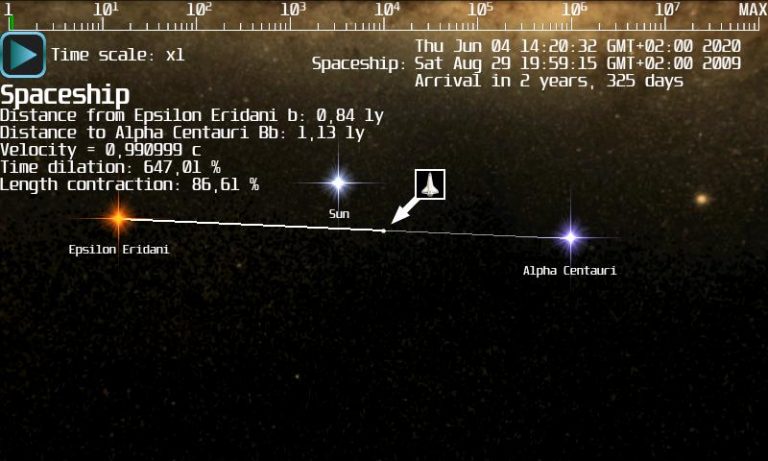Space Flight Simulator для Android — скриншот 4