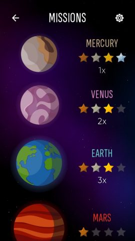 Space Math: Таблица умножения для Android — скриншот 2